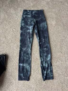 Lululemon Align High-Rise Pant 25" Diamond Dye Silver Blue Tidewater Teal Graphi